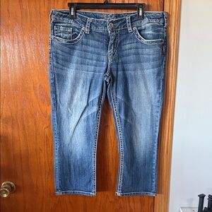 Silver Jeans Aiko Capri Denim